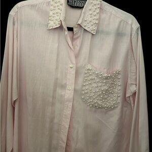 Pearl embellished blouse